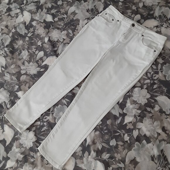 Earl Jeans Denim - Super Fitting! Earl 5 pocket Jeans - white cotton -size 8